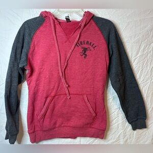 District Fireball Raglan Hoodie Sweatshirt – Size Small